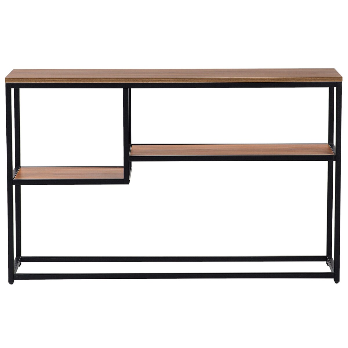 Konsola ciemne drewno z czarnym BELMONT