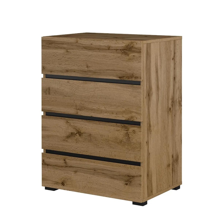 Komoda CROSS 4S 60cm dąb wotan/czarna