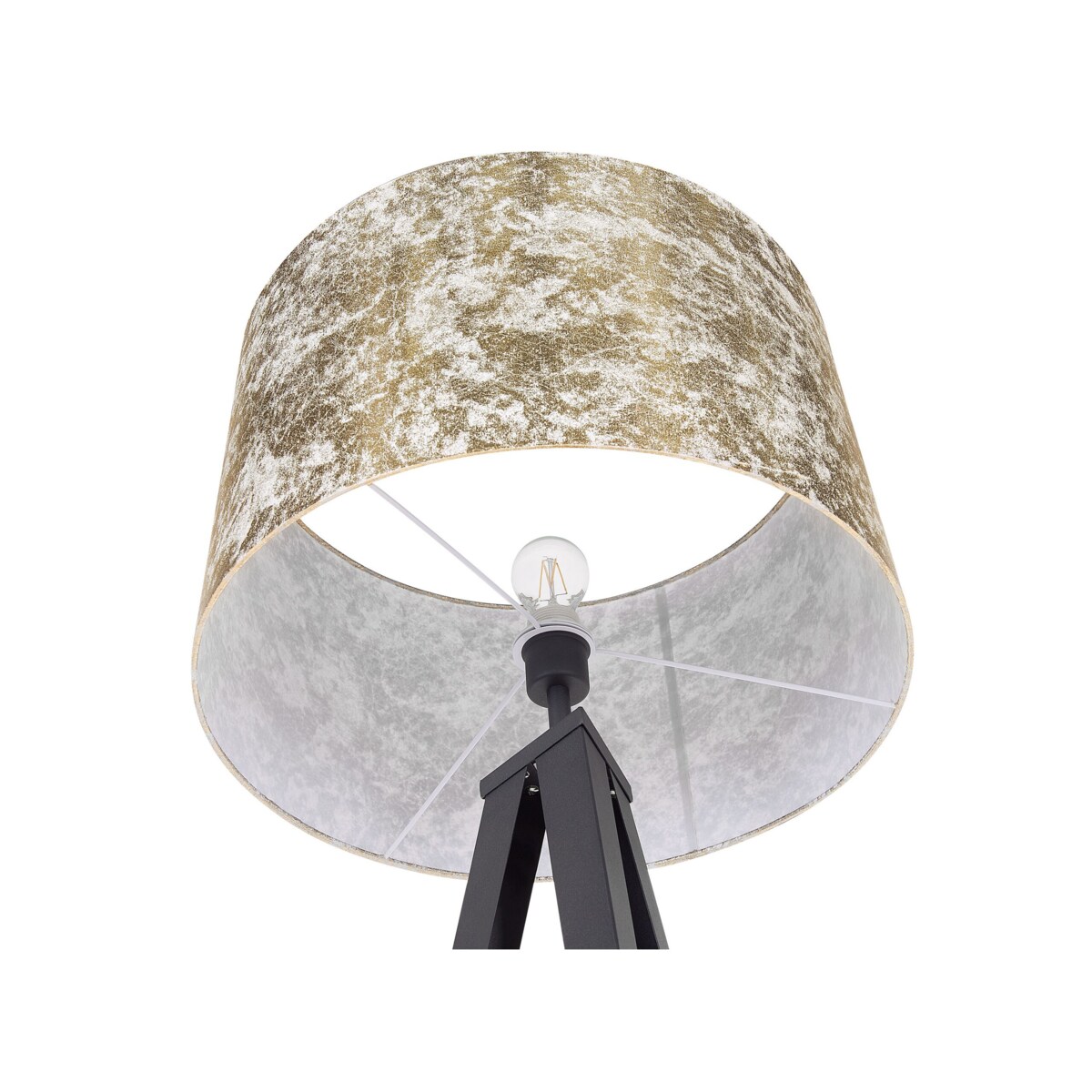 Lampa podłogowa metalowa złota STILETTO