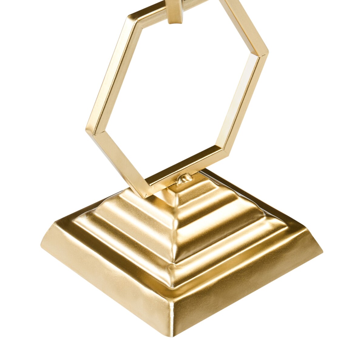 Świecznik ARDEE Metal 44 cm Złoty