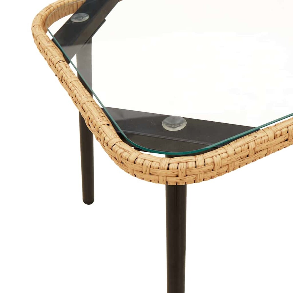 vidaXL Zestaw do jadalni w ogrodzie 2 pcs Naturalny polirattan