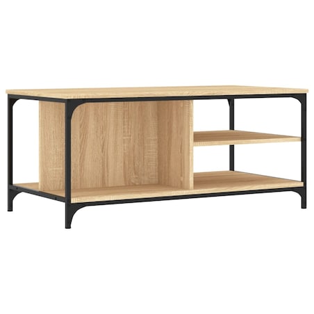 vidaXL Stolik kawowy, dąb sonoma 100x50x45 cm, materiał drewnopochodny