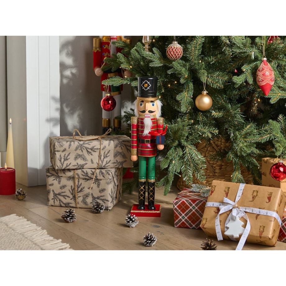 Figurka dekoracyjna RODSJON Dziadek do orzechów 50 cm Czerwony