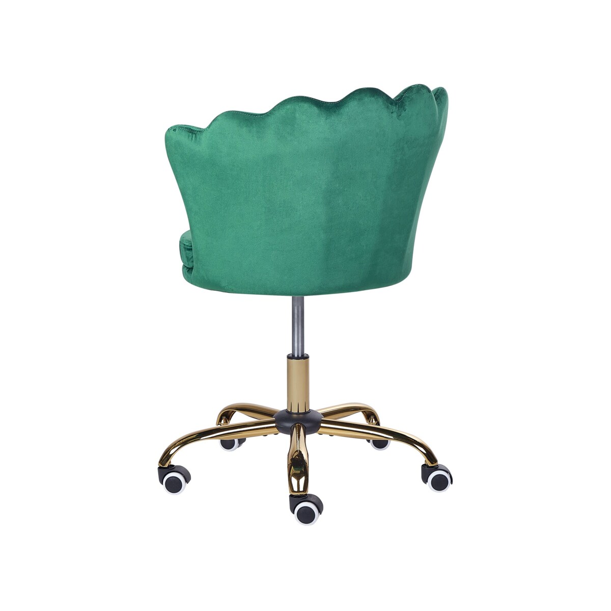Krzesło biurowe regulowane welurowe zielone MONTICELLO II
