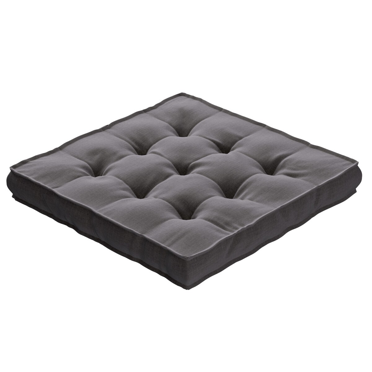 Poduszka na krzesło Kuba, brązowy welwet, 40 x 40 x 6 cm, Ingrid