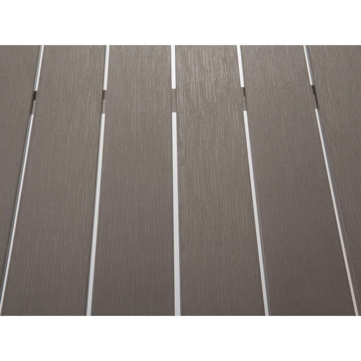 Zestaw ogrodowy stół i 2 ławki szary NARDO