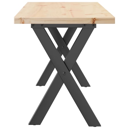 vidaXL Stolik kawowy z nogami w kształcie litery X, 110x40x45,5 cm