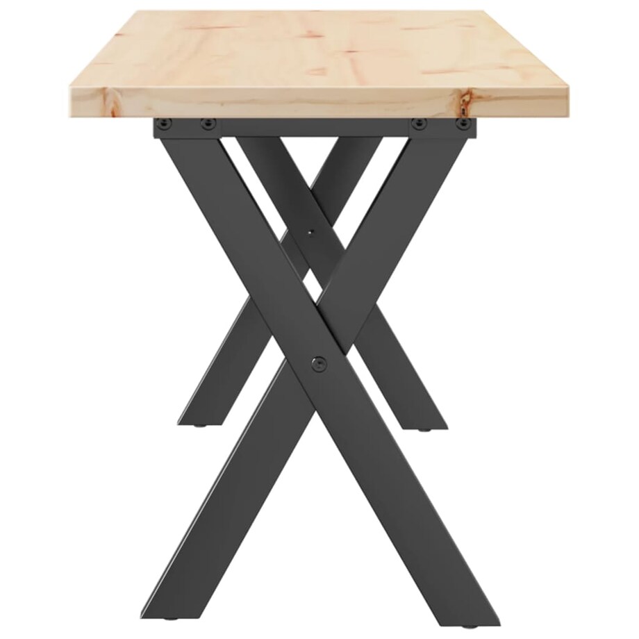 vidaXL Stolik kawowy z nogami w kształcie litery X, 110x40x45,5 cm