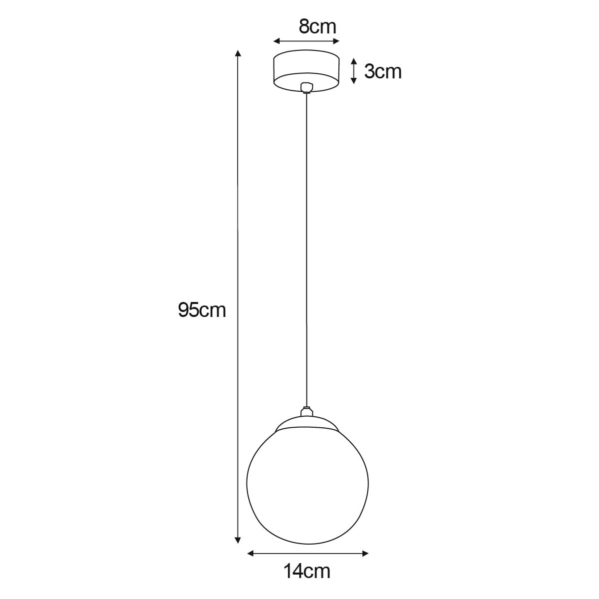 Lampa wisząca K-6040 z serii RAYA