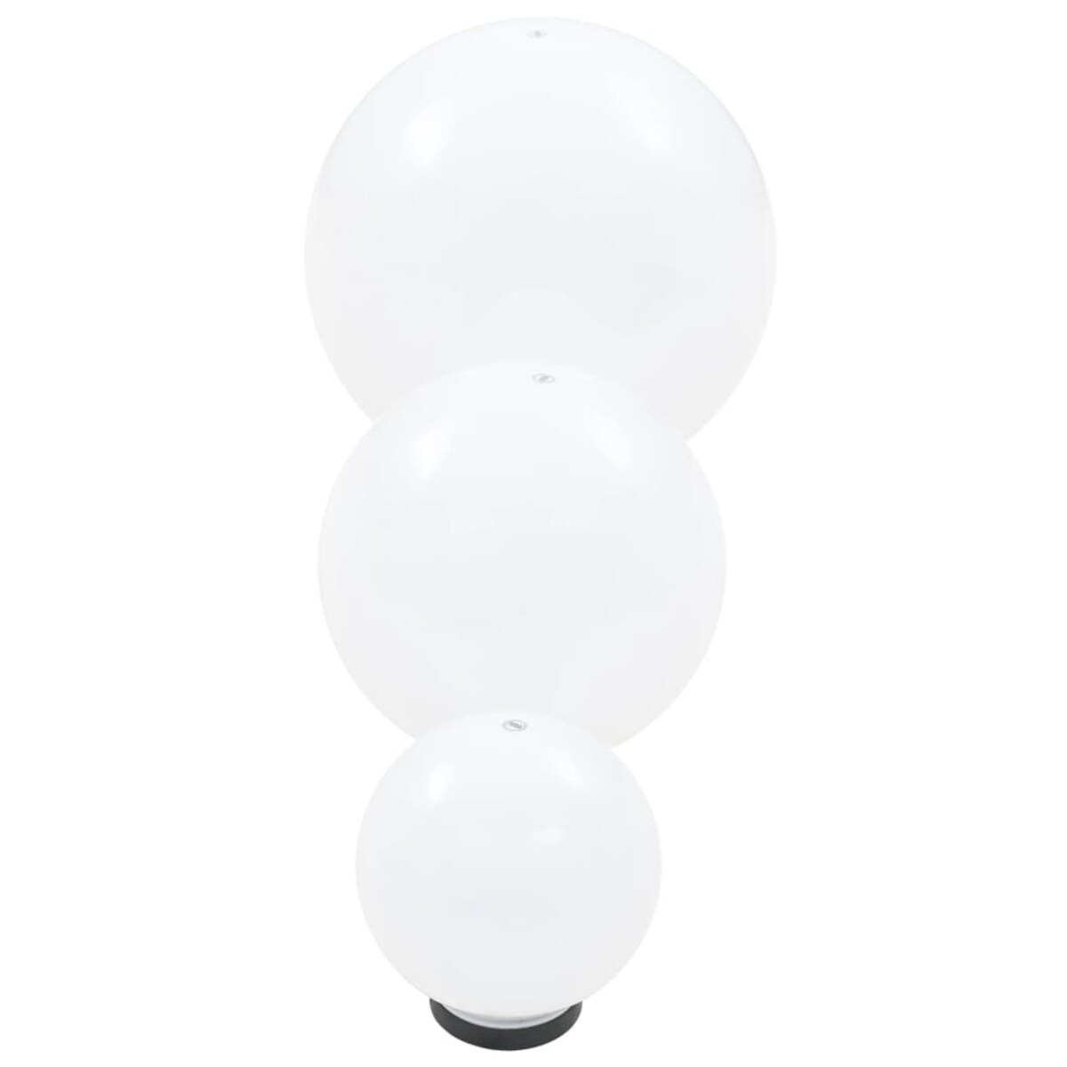 vidaXL Zestaw 6 kulistych lamp ogrodowych LED, 20/30/40 cm, PMMA