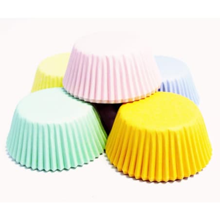 PME Papilotki do pieczenia babeczek pastelowe (60 sztuk) wielokolorowy