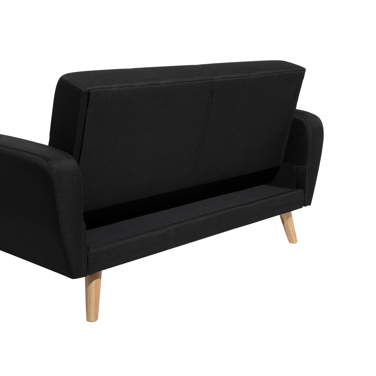 Sofa rozkładana 2-osobowa czarna FLORLI