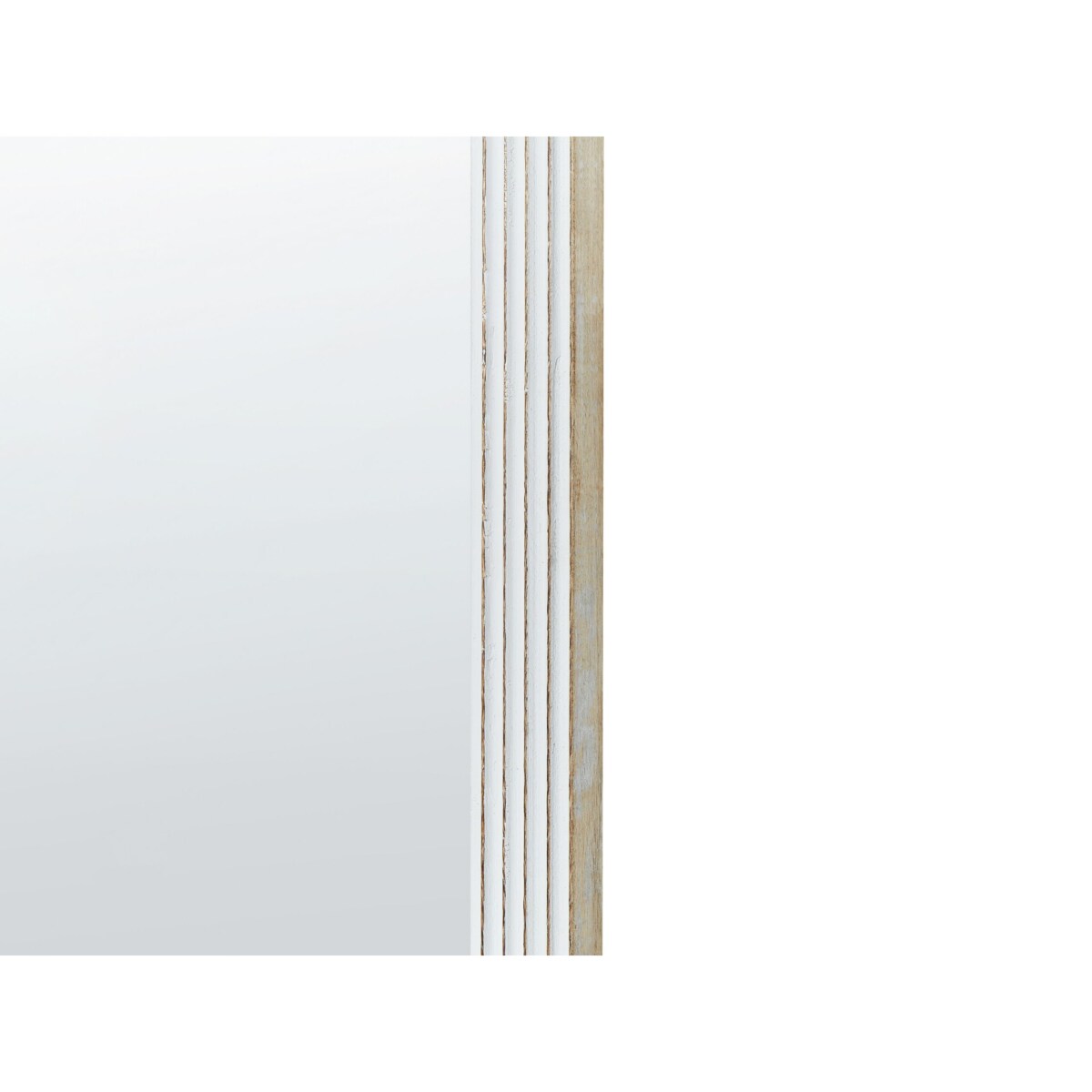 Lustro ścienne BRIANT 56 cm 130 cm Drewno mango Biały