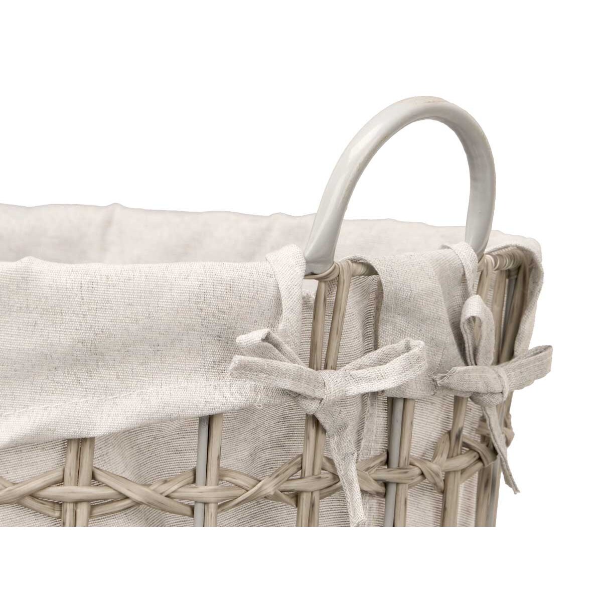 Kosz na pranie z uchwytami, jednokomorowy, 59 cm