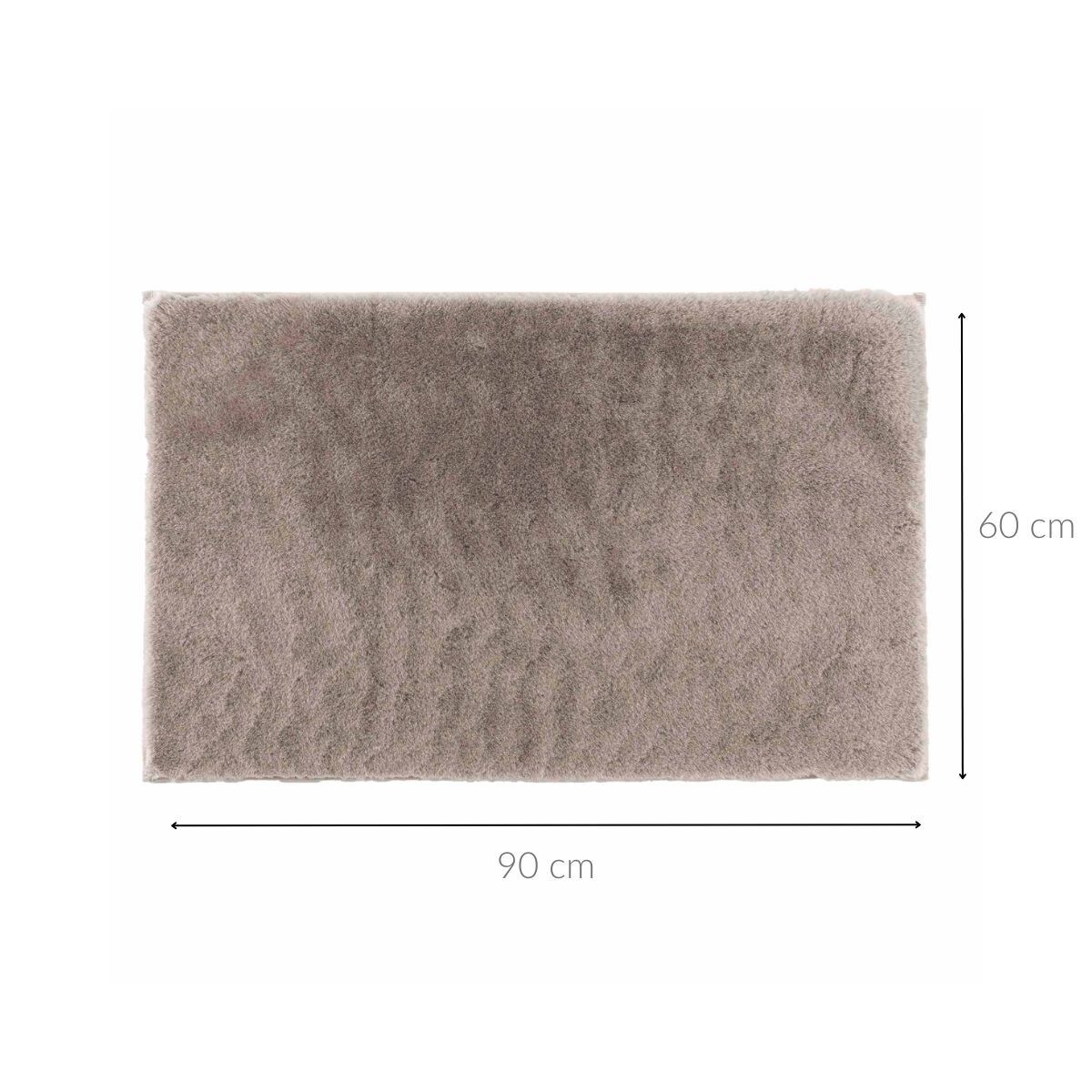 Dywan brązowy 90x60 cm ze sztucznego futra