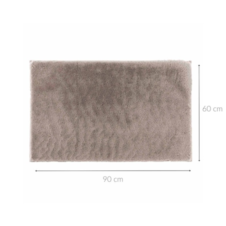 Dywan brązowy 90x60 cm ze sztucznego futra