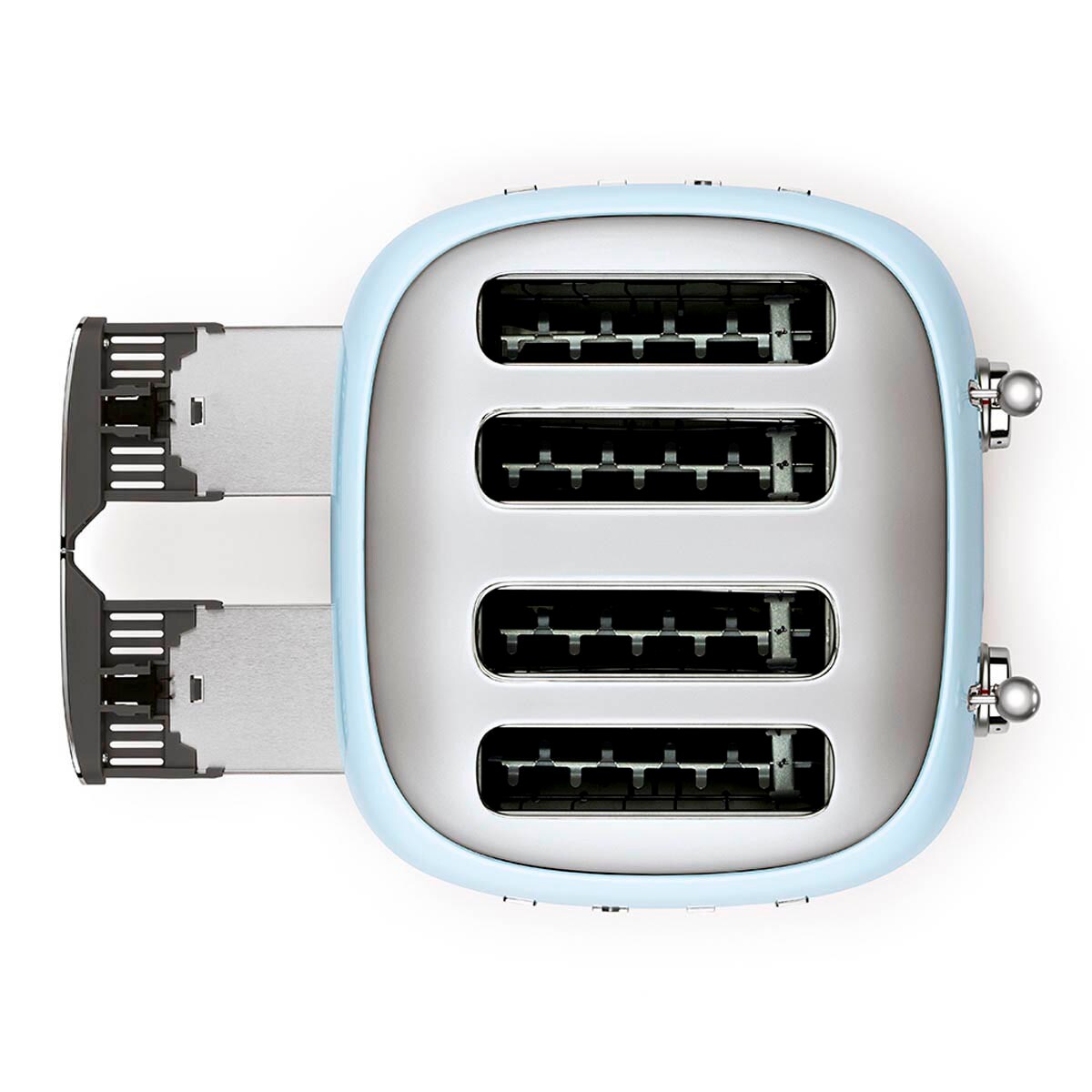 Toster na 4 kromki osobno pastelowy błękit 50's Style, SMEG