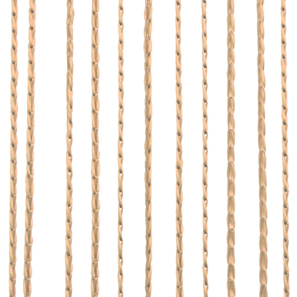 vidaXL Zasłony sznurkowe, 2 sztuki, 100 x 250 cm, beżowe
