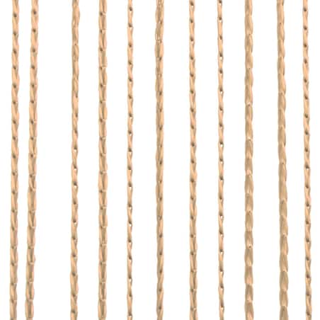 vidaXL Zasłony sznurkowe, 2 sztuki, 100 x 250 cm, beżowe