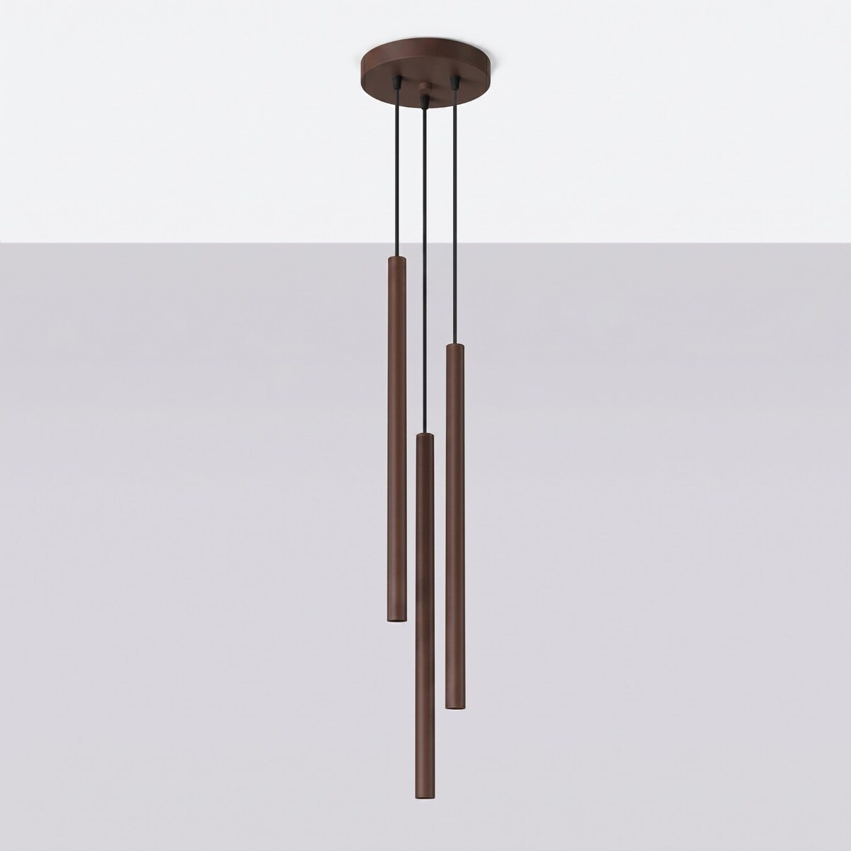 Lampa wisząca PASTELO 3P brązowa