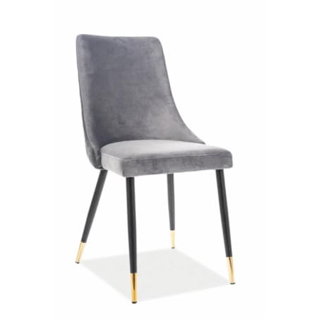 Krzesło PIANO VELVET szare