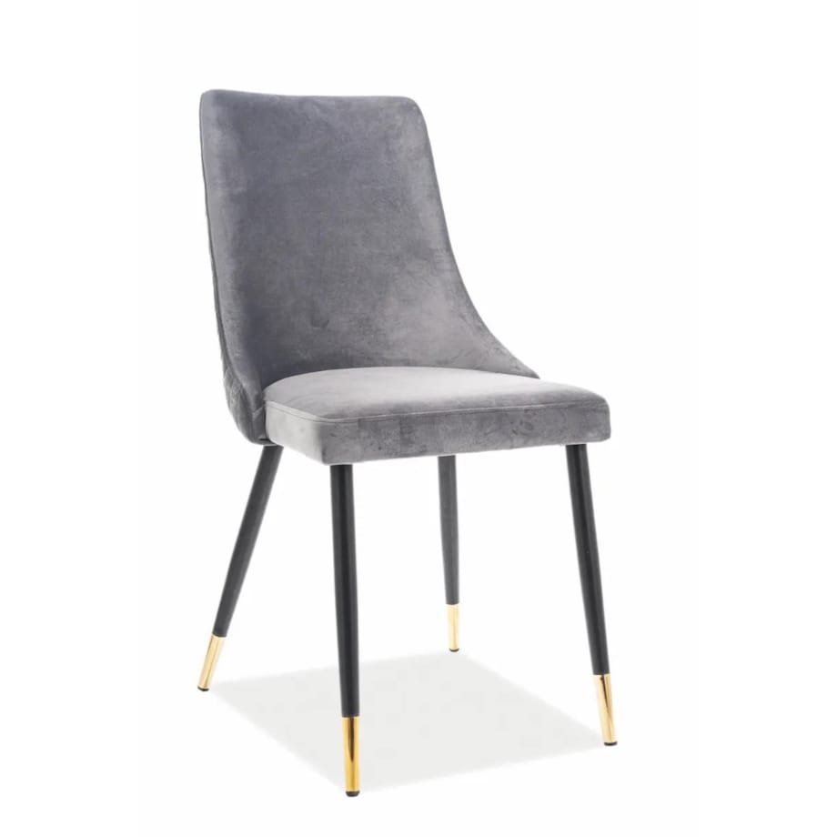 Krzesło PIANO VELVET szare
