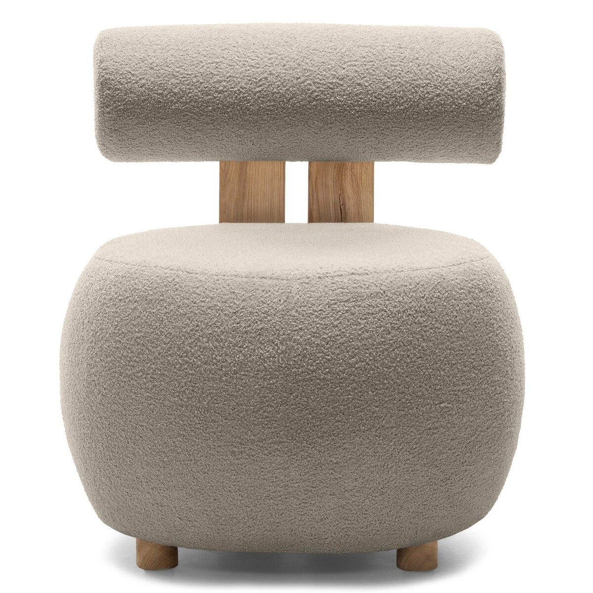 Fotel tapicerowany HANNI - IV brązowoszary 70x63x71 cm