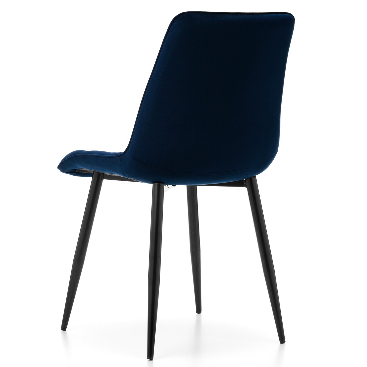Krzesło tapicerowane welurowe CHIC velvet granatowy do salonu jadalni