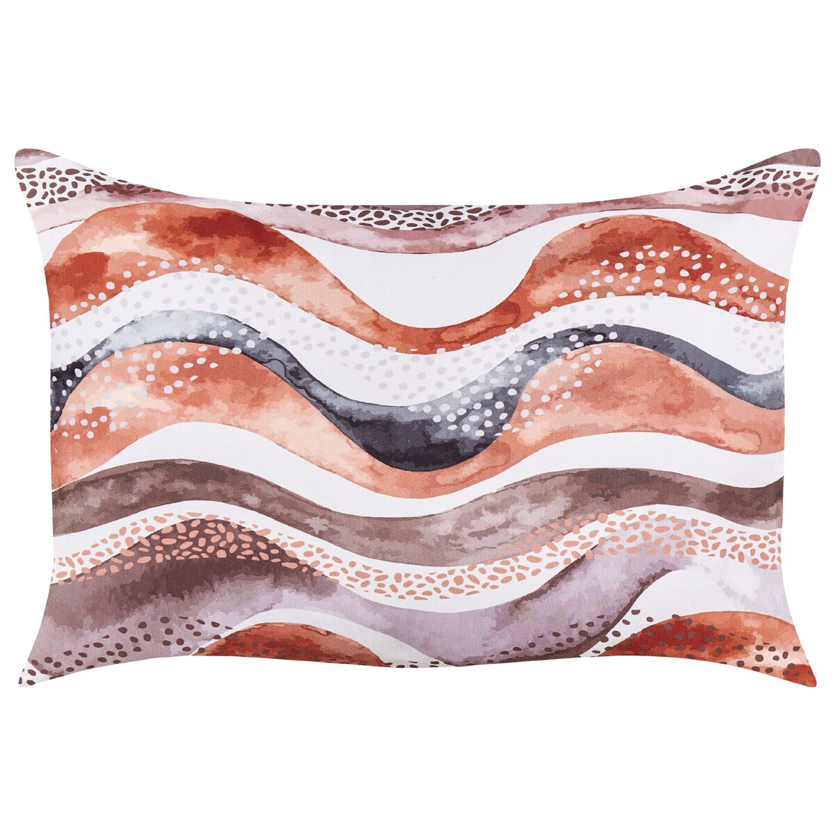 Zestaw 2 poduszek ogrodowych SEBORGA Wzór abstrakcyjny 40 x 60 cm Brązowy