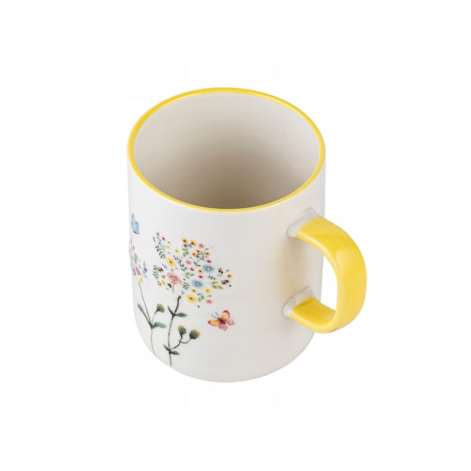 KUBEK CERAMICZNY 2x 390 ml łąka kwiaty wielkanoc na kawę herbatę napoje