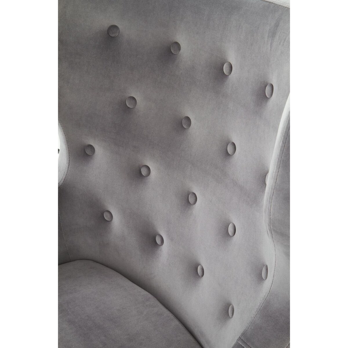 FOTEL WYPOCZYNKOWY Farys szary WELWETOWY drewniane nogi