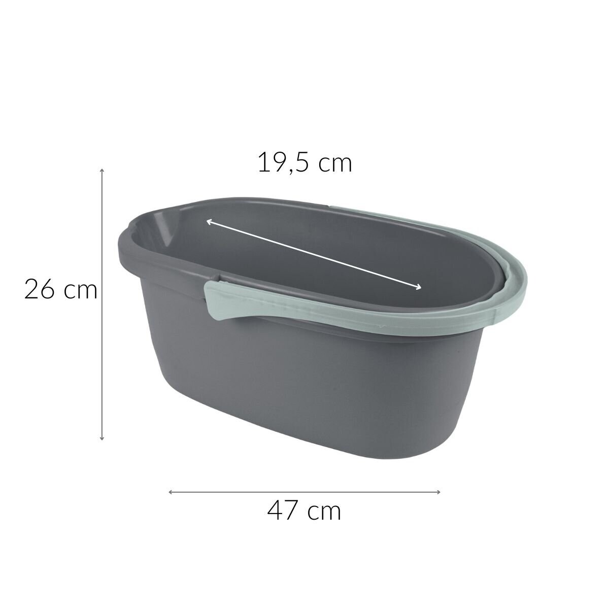 Wiadro do sprzątania z uchwytem i lejkiem, 10l