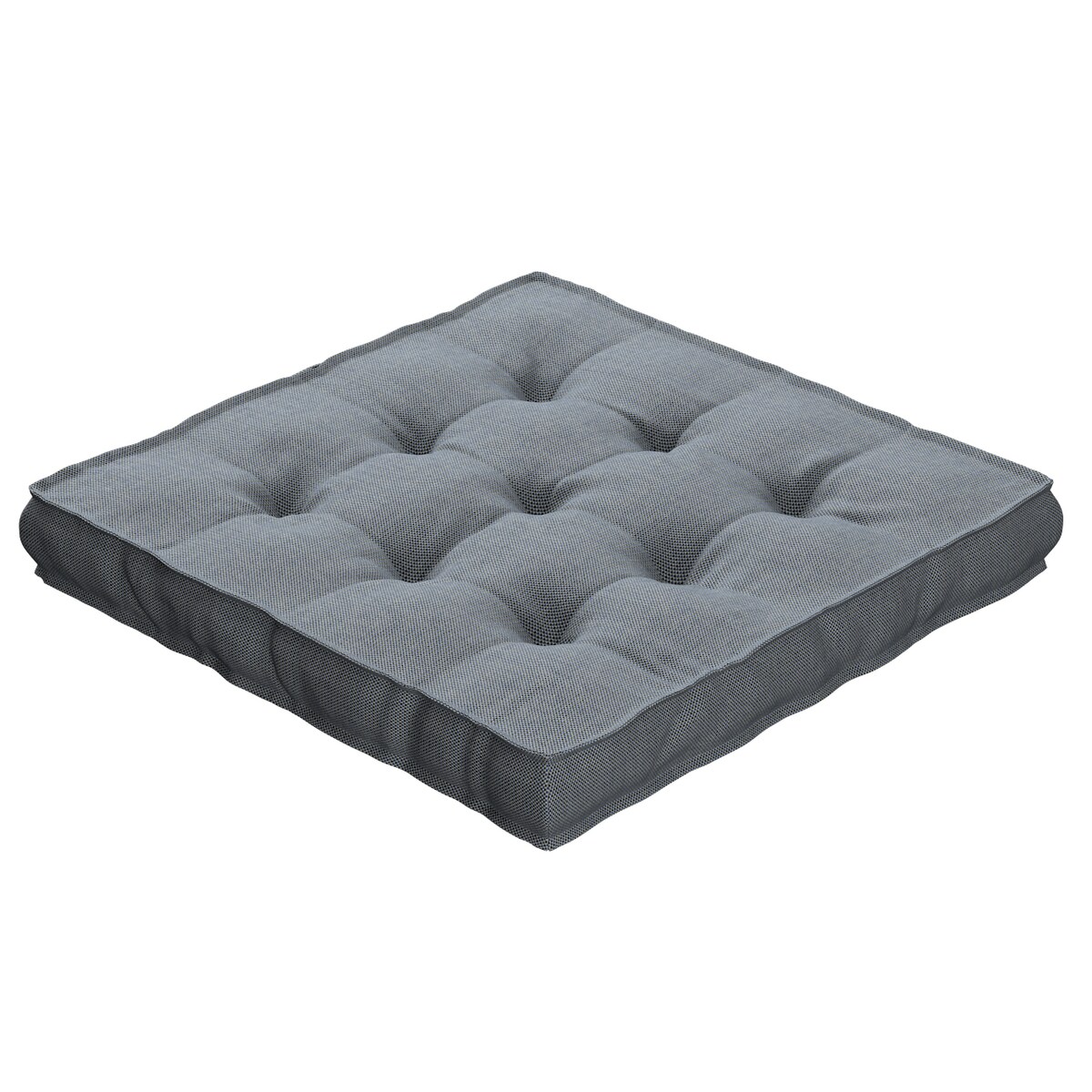 Poduszka na krzesło Kuba, granatowo-czarny, 40 x 40 x 6 cm, Outdoor Oasis