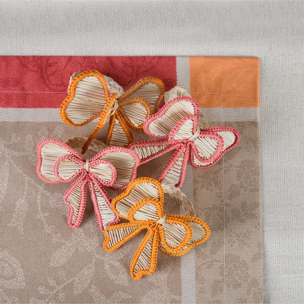 Powlekane podkładki Orange Symphony - 6 sztuk