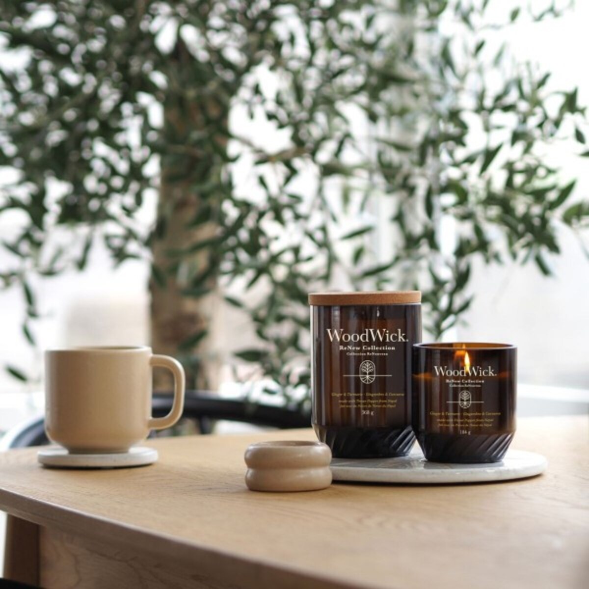 WoodWick świeca duża GINGER & TUMERIC