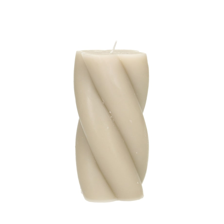 Świeca Camila 14cm beige, 7 x 14 cm