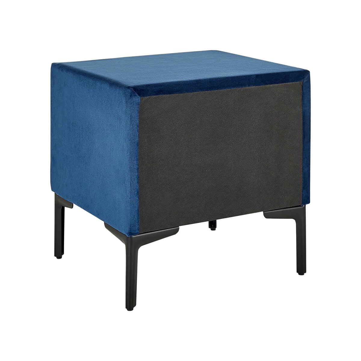 Szafka nocna welurowa niebieska SEZANNE
