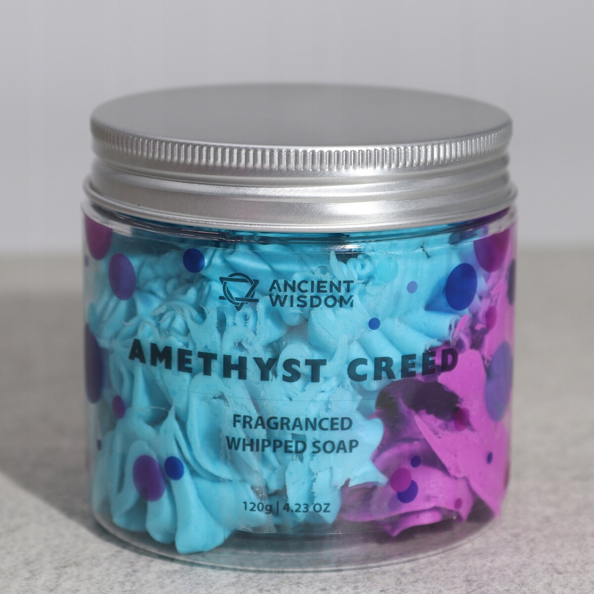 AWGIFTS Puszyste Kremowe Mydło 120g MĘSKIE Amethyst Creed spa relaks kąpiel