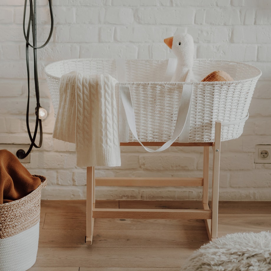 Bujak na kosz Happy Moses - RockingBaby Stand - lakier bezbarwny