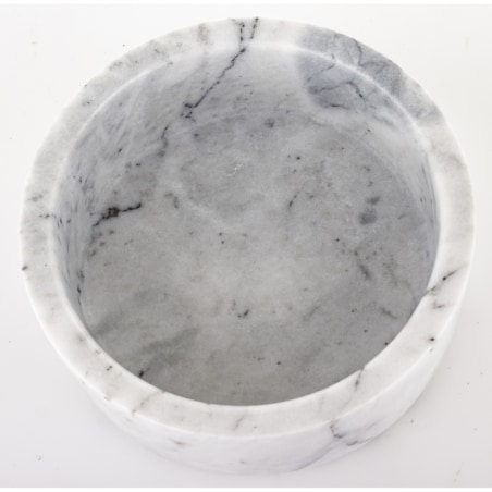 Okrągły pojemnik dekoracyjny 8x12,5x12,5 cm RAFI-2 biały