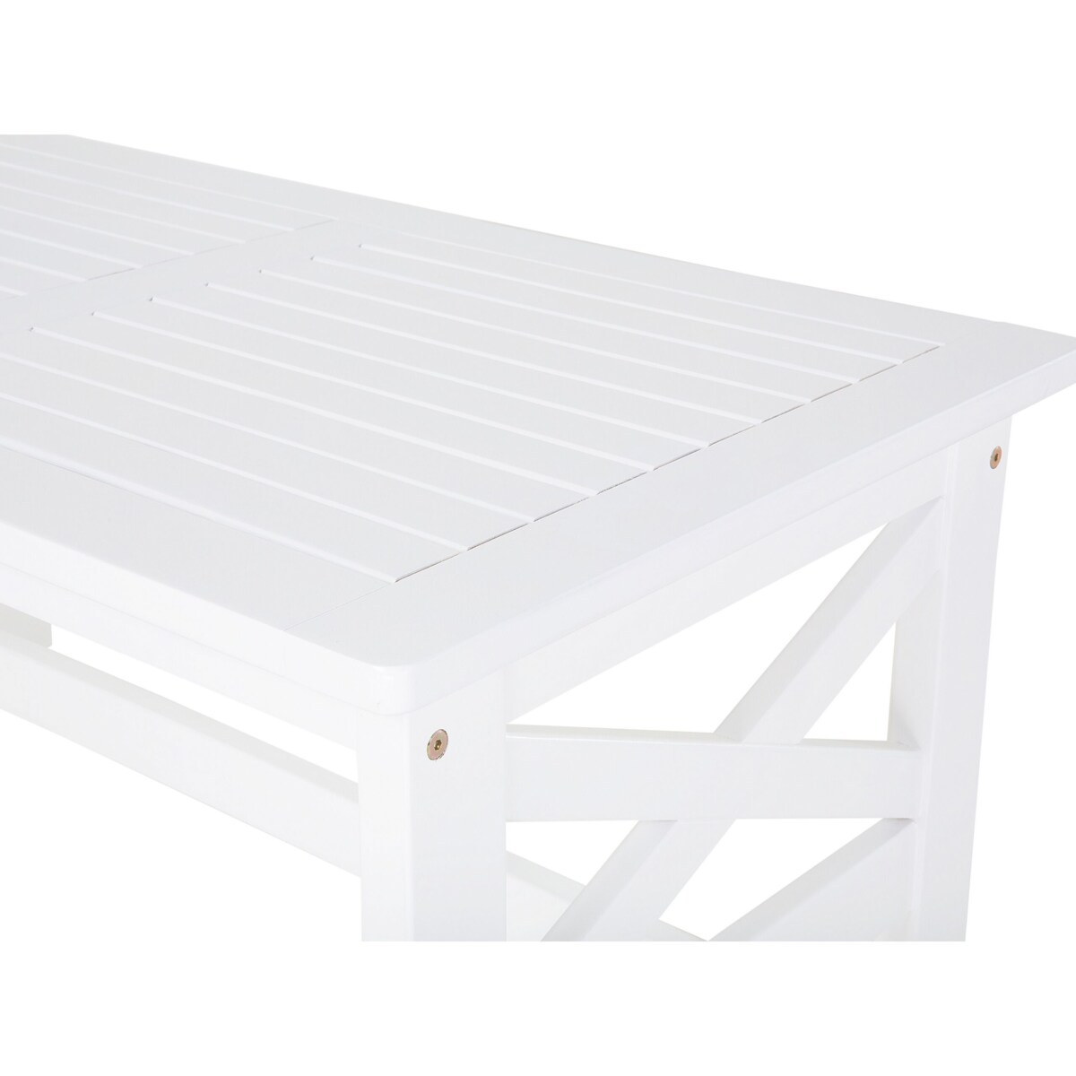 Stół ogrodowy 100 x 55 cm biały BALTIC