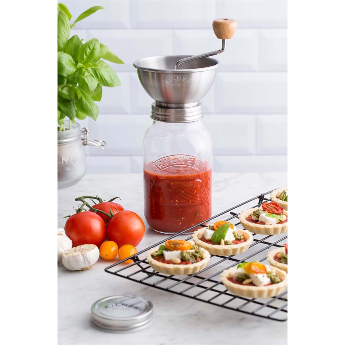 Słoik do sosów z przecierakiem, Kilner