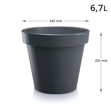 Donica Ogrodowa Okrągła Doniczka Na Taras 24,5 Cm