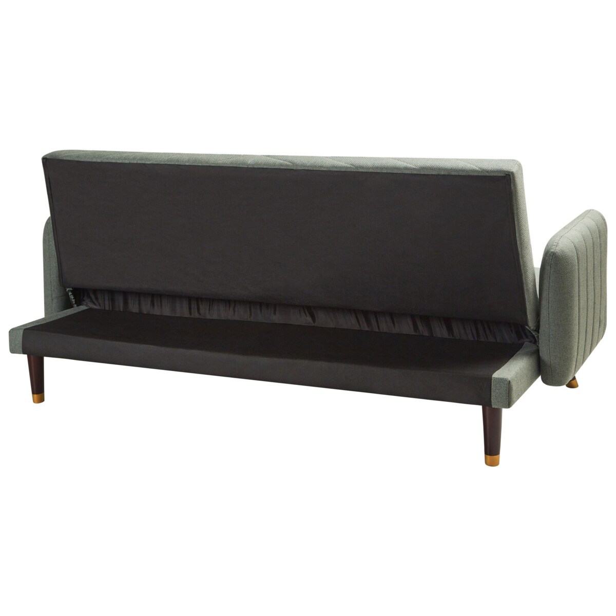 Sofa rozkładana SENJA Jasnozielony Len syntetyczny