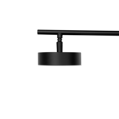 Lampa wisząca 4-punktowa LED metalowa czarna FOYLE