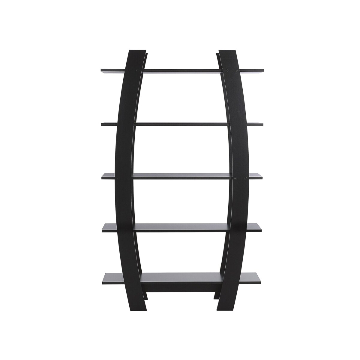 Regał 5 półek czarny KENER