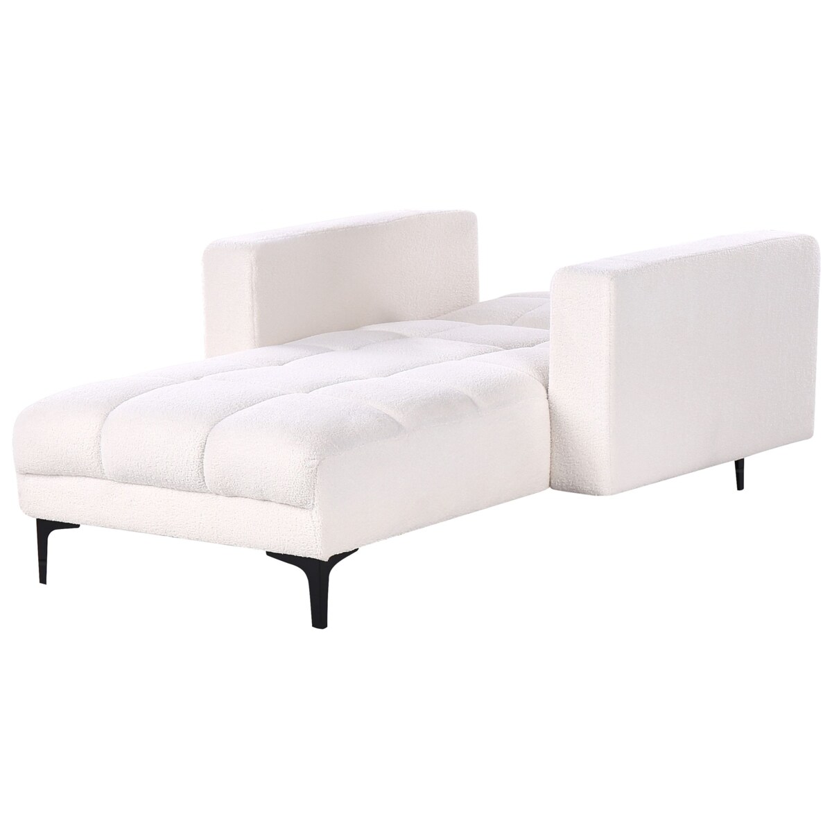 Szezlong boucle biały ALNES