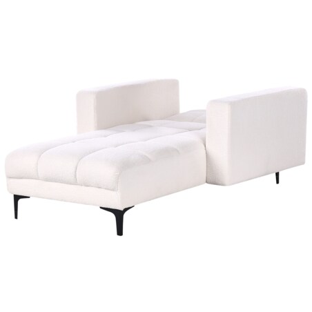 Szezlong boucle biały ALNES