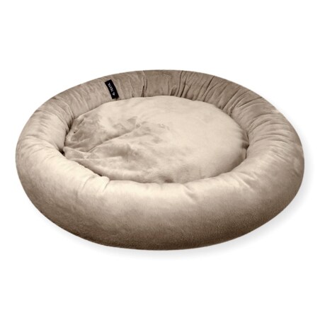 Pluszowe legowisko dla psa lub kota BUZZY, 60x55 cm, Brąz