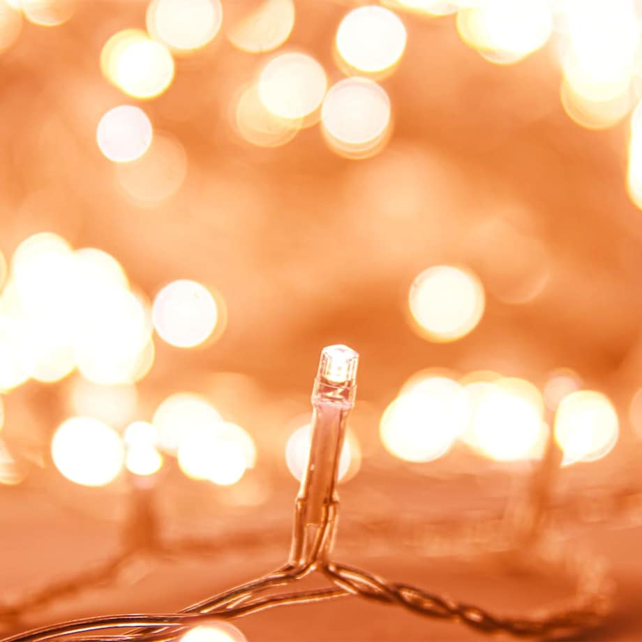 vidaXL Sznur lampek LED, 400 diod w kolorze ciepłej bieli, 40 m, PVC